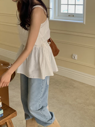 Lace Up Bandage Camisole Tops