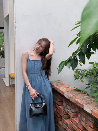 French Denim Sling Dress