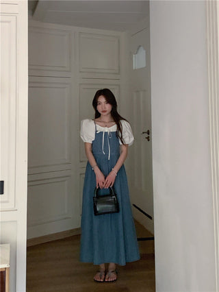 French Denim Sling Dress