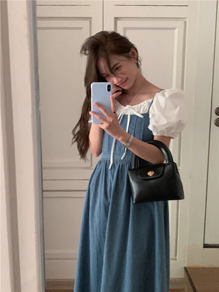 French Denim Sling Dress