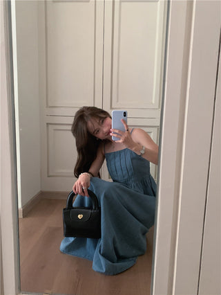 French Denim Sling Dress