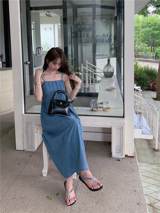 French Denim Sling Dress