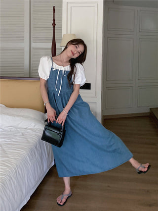 French Denim Sling Dress