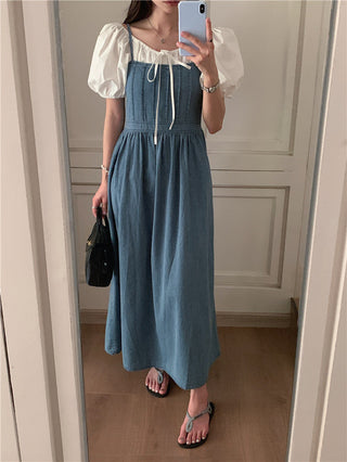 French Denim Sling Dress