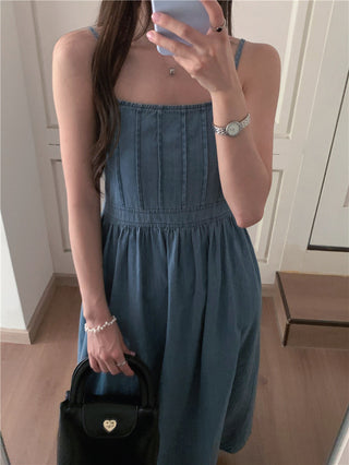 French Denim Sling Dress