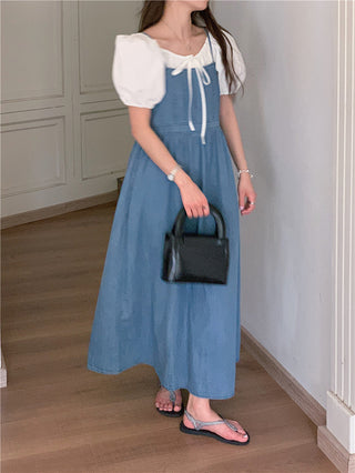 French Denim Sling Dress