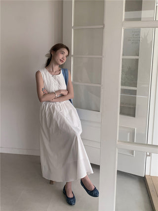 Sweet Sleeveless Tops Skirt