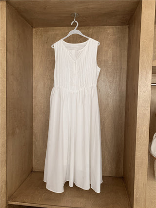 Sweet Sleeveless Tops Skirt