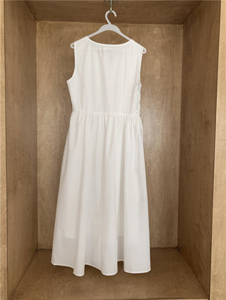 Sweet Sleeveless Tops Skirt