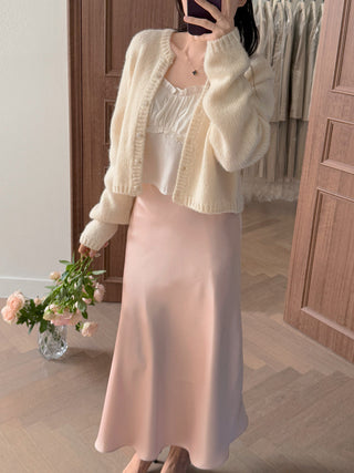 Ear Pleated Lace Top