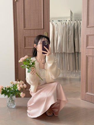 Ear Pleated Lace Top