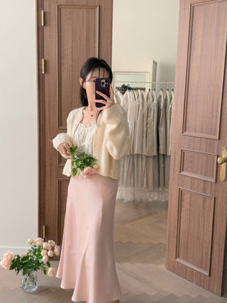 Ear Pleated Lace Top