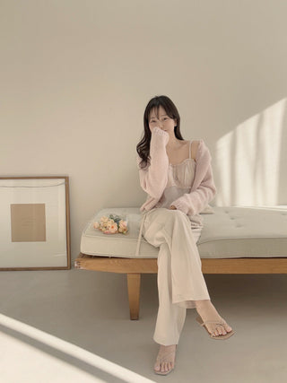 Ear Pleated Lace Top