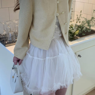 White Lace Cake Dress