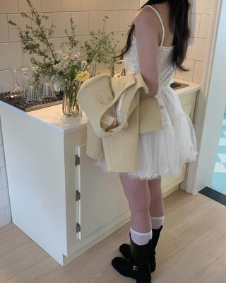 White Lace Cake Dress