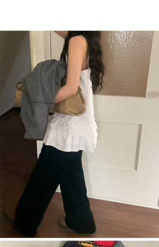 Multi-Layer Wooden Ear Skirt