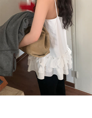 Multi-Layer Wooden Ear Skirt