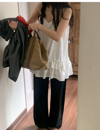 Multi-Layer Wooden Ear Skirt