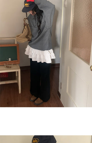 Multi-Layer Wooden Ear Skirt