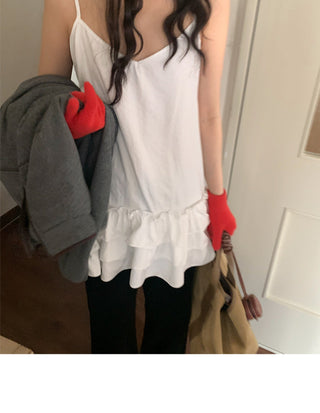 Multi-Layer Wooden Ear Skirt