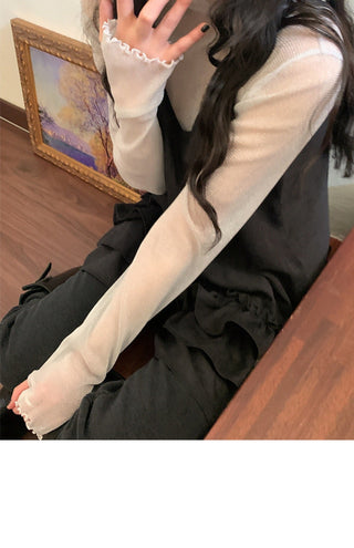 Multi-Layer Wooden Ear Skirt