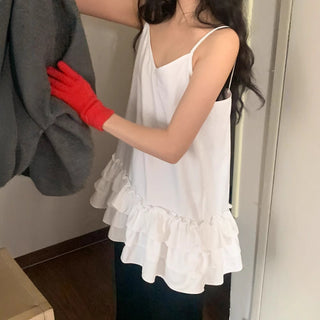 Multi-Layer Wooden Ear Skirt