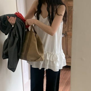 Multi-Layer Wooden Ear Skirt