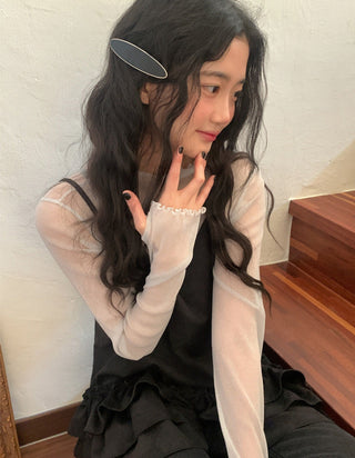 Multi-Layer Wooden Ear Skirt