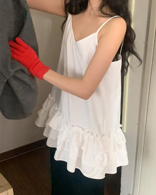 Multi-Layer Wooden Ear Skirt