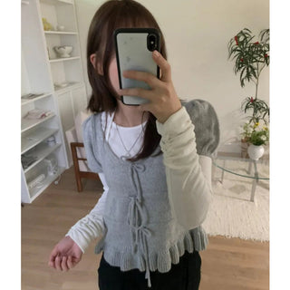 Ruffles Hem Sweet Tops