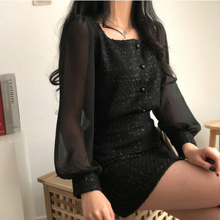Tweed Shirt Sheath Skirt Suit