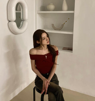 Cross Halter Knitted Tops