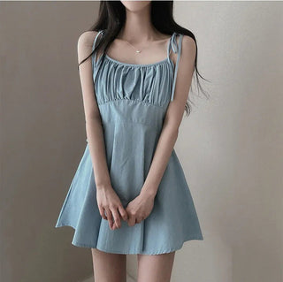 French Retro Slim A-Line Dress