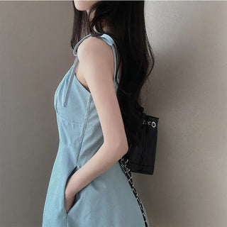 French Retro Slim A-Line Dress