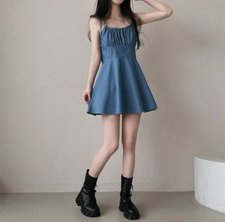 French Retro Slim A-Line Dress