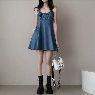 French Retro Slim A-Line Dress