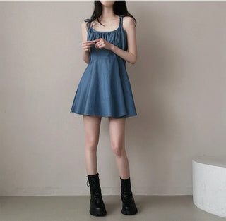 French Retro Slim A-Line Dress