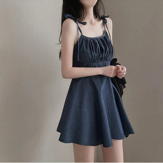 French Retro Slim A-Line Dress