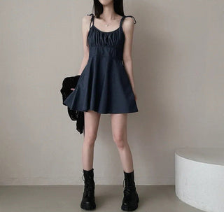 French Retro Slim A-Line Dress