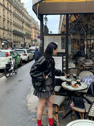 Retro PU Leather Jacket