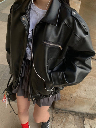 Retro PU Leather Jacket