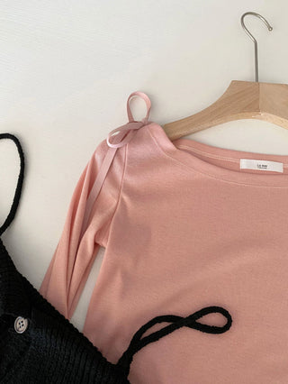 Bow Lace Up Long Sleeve Shirt