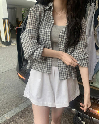 Lightweight Plaid Shirt