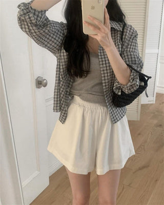 Lightweight Plaid Shirt