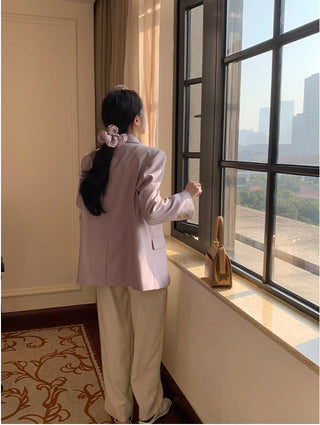 Textured Purple Blazer
