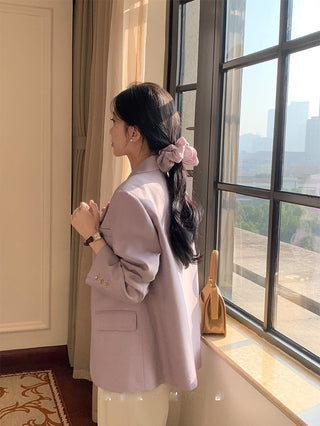 Textured Purple Blazer