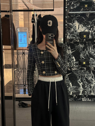 Patchwork Waist Casual Pants