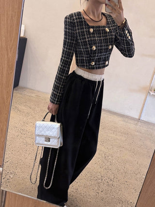 Patchwork Waist Casual Pants