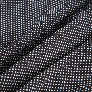 Polka Dot Puff Sleeve Button Top