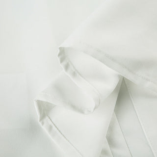 Preppy White Split Tops